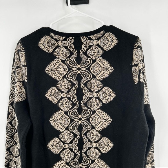 Sisters wool blend print duster cardigan size M - Picture 7 of 10